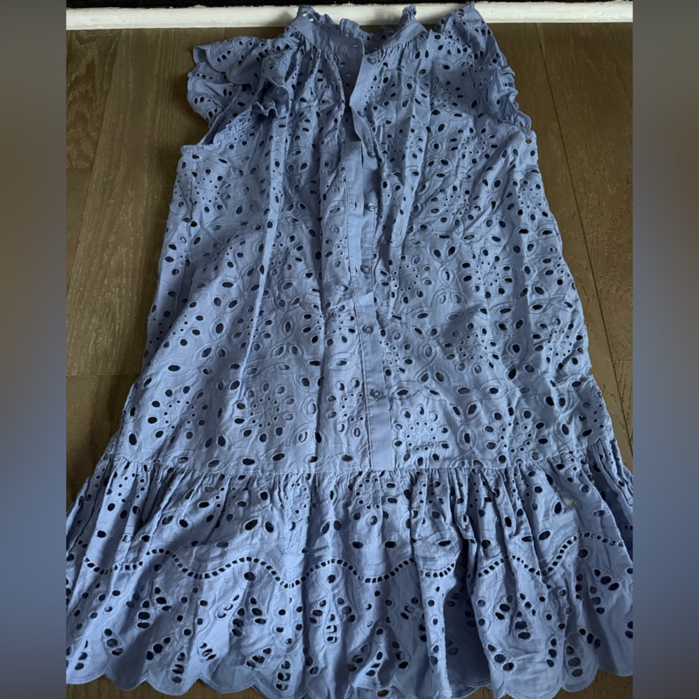 H&M Light Blue Eyelet Dress